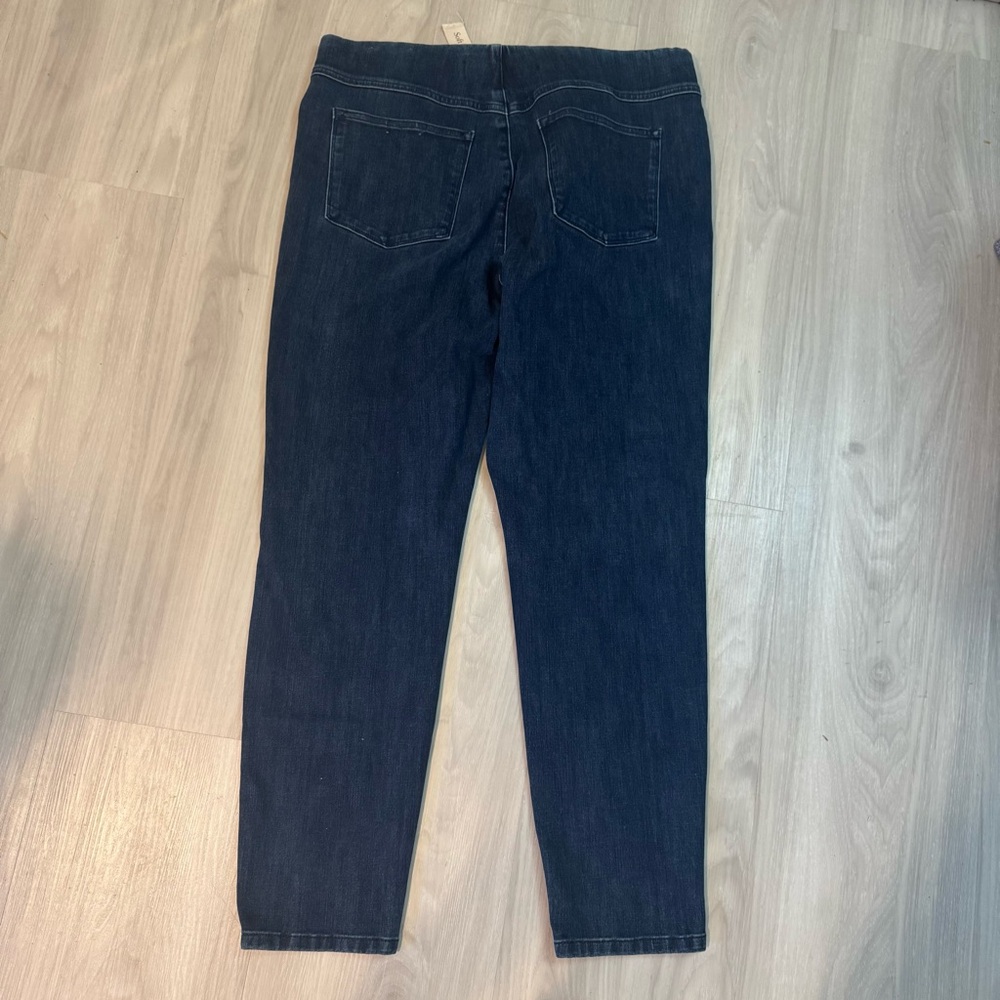 Soft surroundings ultimate denim pull on skinny jeans Jeggings size 14 large - Picture 4 of 10